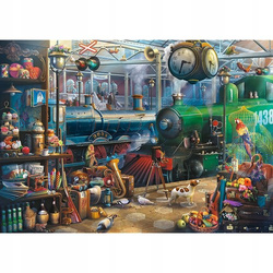 PUZZLE 6000 ELEMENTÓW STACJA KOLEJOWA LOKOMOTYWA UKŁADANKA TREFL 65004