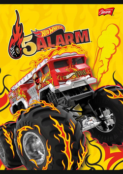 ZESZYT A5 KRATKA 16 KARTEK HOT WHEELS SZKOLNY LAMINOWANA OKŁADKA MAJEWSKI
