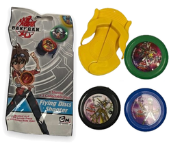 BAKUGAN BATTLE BRAWLERS SASZETKA 3 DYSKI WYRZUTNIA