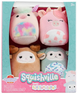 SQUISHMALLOWS SQUISHVILLE MIĘKKA MASKOTKA PLUSZAKI 4w1 DAGNUS BARNYARD