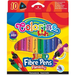 FLAMASTRY PISAKI MAZAKI TRÓJKĄTNE 10KOL - COLORINO