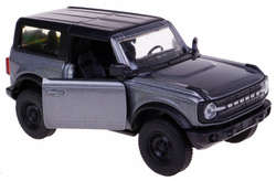 FORD BRONCO 2023 SZARY   METALOWY MODEL SAMOCHÓD KOLEKCJONERSKI WELLY