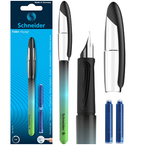 PIÓRO WIECZNE NA NABOJE SCHNEIDER VOYAGE OMBRE CZARNE M + 2 NABOJE