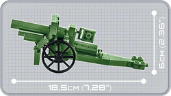 KLOCKI COBI FRANCUSKA HAUBICA 155MM HOWITZER 2981