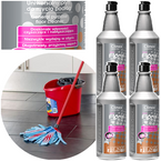 CLINEX FLORAL BLUSH UNIWERSALNY PŁYN DO PODŁÓG 1L BEZ SMUG - 4 szt.