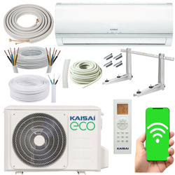 KLIMATYZATOR ŚCIENNY KAISAI ECO 3,5kW GRZANIE ZESTAW MONTAŻOWY 3MB - 4 szt