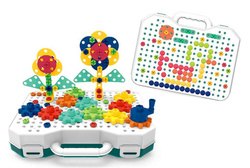 KREATYWNA UKŁADANKA DO WKRĘCANIA WKRĘTARKA 261 EL.