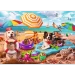 PUZZLE 2x500 ELEMENTÓW WAKACYJNY CZAS PLAŻA LODY PSY UKŁADANKA 37533 TREFL
