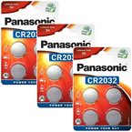 BATERIE PANASONIC LITOWE GUZIKOWE CR2032 DO WAGI PILOTA - 12 szt. (3 op.)