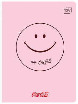 ZESZYT SZKOLNY A5 W KRATKĘ 60 KARTEK Z MARGINESEM 70g COCA COLA INTERDRUK