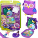 POLLY POCKET LALKI MINI KEMPING SOWA MATTEL GRA ZRĘCZNOŚCIOWA NAKLEJKI 2w1