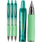 DŁUGOPIS AUTOMATYCZNY ERGONOMICZNY ŻELOWY ZIELONY G2 BUBBLE PILOT - 3 szt.
