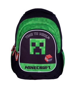 PLECAK SZKOLNY GRA MINECRAFT CREEPER TNT - ASTRA