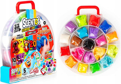 MASA PLASTYCZNA PACHNĄCA PIASEK KINETYCZNY W WALIZCE ROZCIĄGA SIĘ SCENTOS