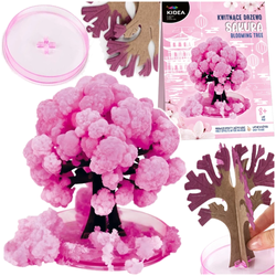 MAGICZNE ROSNĄCE KWITNĄCE DRZEWO SAKURA RÓŻOWE Z KRYSZTAŁKAMI KIDEA