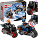 LEGO MARVEL CZARNA WDOWA I KAPITAN AMERYKA NA MOTOCYKLACH 76260