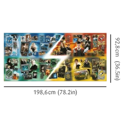 PUZZLE 9000 ELEMENTÓW HARRY POTTER HOUSE OF HOGWARTS PREMIUM 81023 TREFL