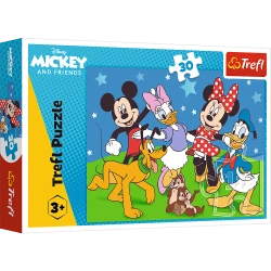 PUZZLE 30 ELEMENTÓW MYSZKA MIKI MYSIE SPRAWY UKŁADANKA - 18309 TREFL