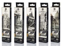 OŁÓWEK DO SZKICOWANIA SZKOLNY ARTYSTYCZNY HB - 8B ASTRA ARTEA