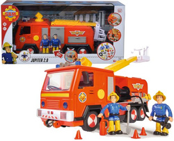 STRAŻAK SAM WÓZ STRAŻACKI JUPITER 2 FIGURKI ŚW/DŹW