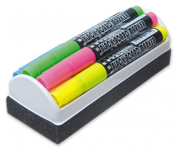 MARKER DO CZARNYCH TABLIC M490 4 KOL GRANIT