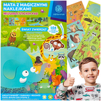 ZESTAW KREATYWNY MATA Z MAGICZNYMI NAKLEJKAMI XL ASTRA ŚWIAT ZWIERZĄT