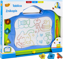 TABLICA MAGNETYCZNA ZNIKOPIS Z UCHWYTEM SMILY PLAY