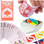 KARTY DO GRY 55 TRADYCYJNE KLASYCZNE TALIA POKER TYSIĄC MAKAO 2w1