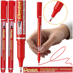 CIENKOPIS FOLIOPIS MARKER PERMANENTNY 0,6mm PENTEL NF450 CZERWONY - 2 szt.