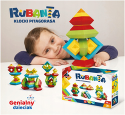 KLOCKI KONSTRUKCYJNE RUBANTA KLOCKI PITAGORASA EDUKACYJNE 15 EL. ASKATO