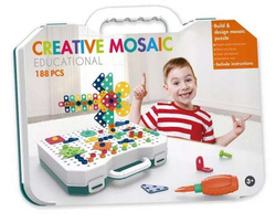 KREATYWNA UKŁADANKA 3D DO WKRĘCANIA WALIZKA 218 EL