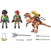 PLAYMOBIL DINO RISE OBRONA PRZED KŁUSOWNIKIEM DINOZAUR DEINONYCH KLOCKI 