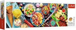 PUZZLE 1000 ELEMENTÓW PANORAMA SŁODKIE PRZYSMAKI UKŁADANKA - 29046 TREFL 
