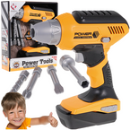 WIERTARKA WKRĘTARKA NA BATERIE INTERAKTYWNA 4 WYMIENNE BITY DŹWIĘK ŚWIATŁO