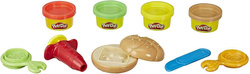 PLAY-DOH CIASTOLINA BURGER ZESTAW 4 TUBY - HASBRO