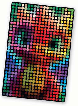 MAKE IT REAL ZESTAW KREATYWNY DO KROPKOWANIA STEMPLOWANIA PO NUMERACH