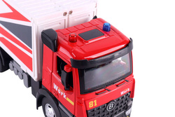 CIĘŻARÓWKA TRANSPORTOWA METALOWA TIR OTWIERANA NACZEPA ŚWIATŁO DŹWIĘK