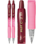 DŁUGOPIS AUTOMATYCZNY ERGONOMICZNY ŻELOWY RÓŻOWY G2 BUBBLE PILOT - 2 sztuki