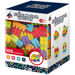 KLOCKI KONSTRUKCYJNE MAŁYCH GENIUSZY UKŁADANKA KREATYWNA 120 EL. ASKATO