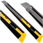 NOŻYK NÓŻ DO TAPET MAŁY LEKKI METALOWY WYMIENNE OSTRZA PRECYZYJNY 9 mm