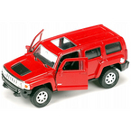HUMMER H3 CZERWONY METALOWY SAMOCHÓD AUTO MODEL KOLEKCJONERSKI WELLY