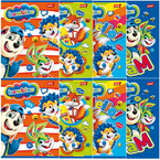 ZESZYT BAMBINO A5 3-LINIA DWUKOLOROWA 16 KARTEK SZKOLNY LAMINOWANY - 8 szt.