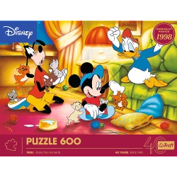 PUZZLE 600 EL. 40 LECIE TREFL MYSZKA MIKI I PRZYJACIELE UKŁADANKA 37601