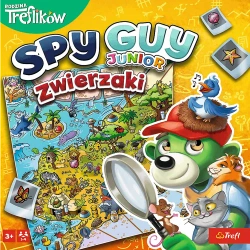 GRA PLANSZOWA RODZINNA SPY GUY JUNIOR ZWIERZAKI KOOPERACYJNA TREFL 02595