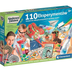 NAUKOWA ZABAWA 110 EKSPERYMENTÓW DOŚWIADCZENIA LABORATORIUM CLEMENTONI