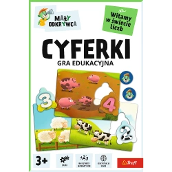 GRA EDUKACYJNA DLA DZIECI CYFERKI MAŁY ODKRYWCA UKŁADANKA TREFL 02810