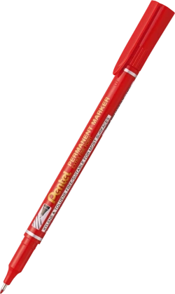 CIENKOPIS FOLIOPIS MARKER PERMANENTNY 0,6mm PENTEL NF450 CZERWONY