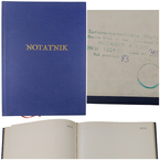 NOTATNIK NOTES ZESZYT 300x215mm GŁADKI RETRO PRL 83R. SPÓŁDZIELNIA WARTA
