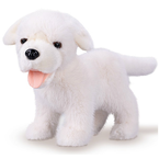 PIESEK BIAŁY LABRADOR MASKOTKA PLUSZAK PRZYTULANKA MIĘKKI MIŁY W DOTYKU