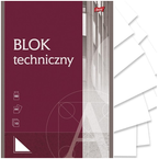 BLOK TECHNICZNY BIAŁY A4 10 kartek 190g/m2 SZKOLNY UNIPAP MAJEWSKI
